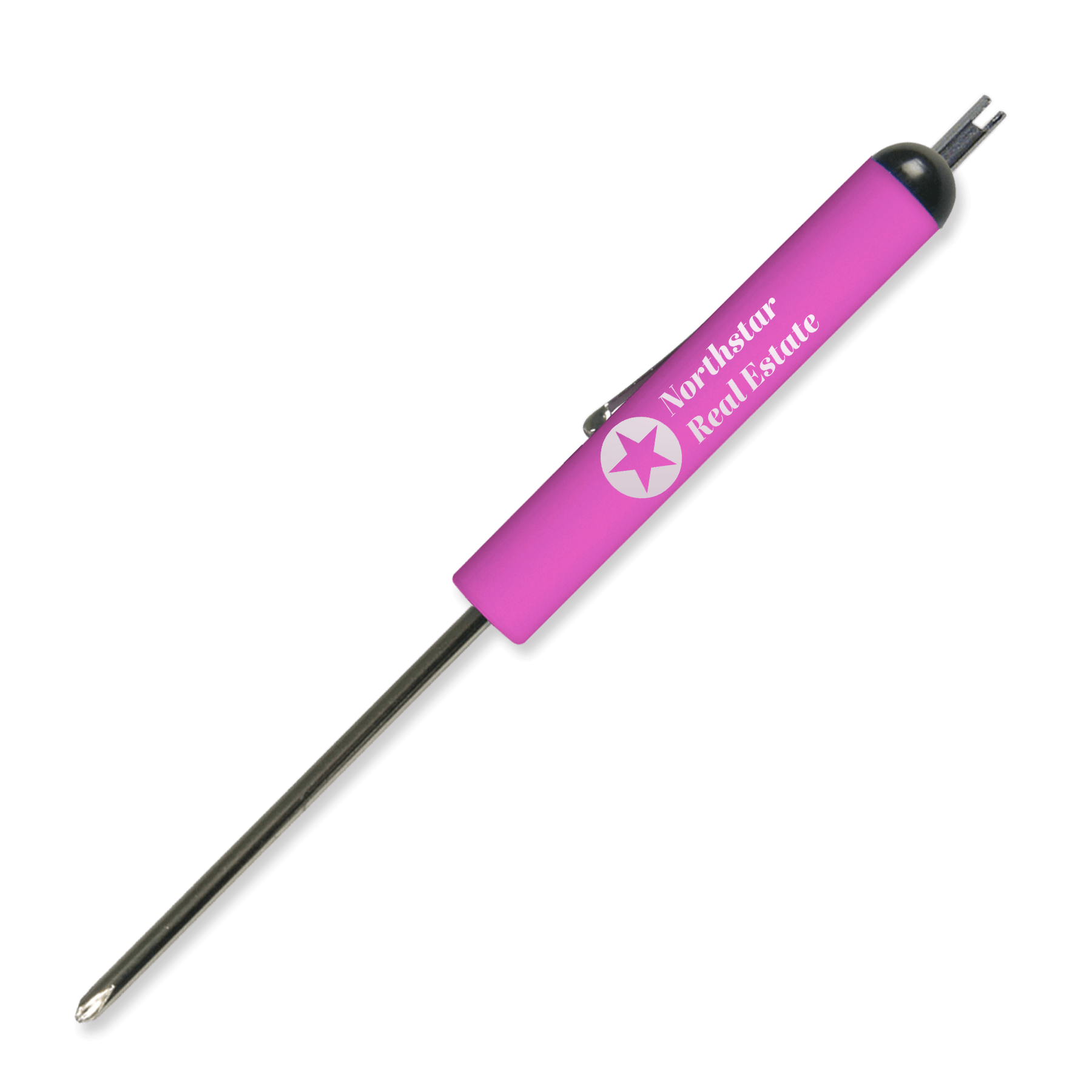 Pocket Screwdriver #0 Phillips Blade + Valve Stem Top                 